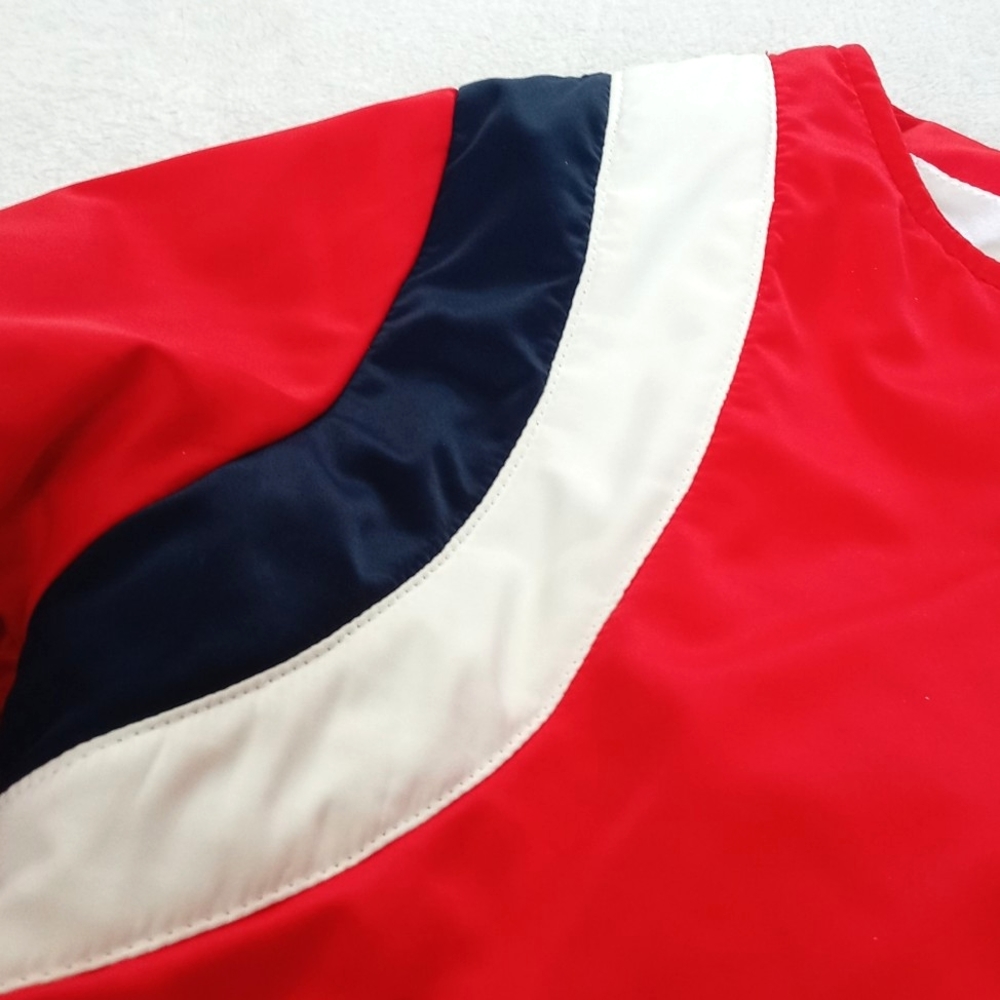 Red With Racer Stripes Winter Puffer/ Ski Snow Coat S - Picture 3 of 16